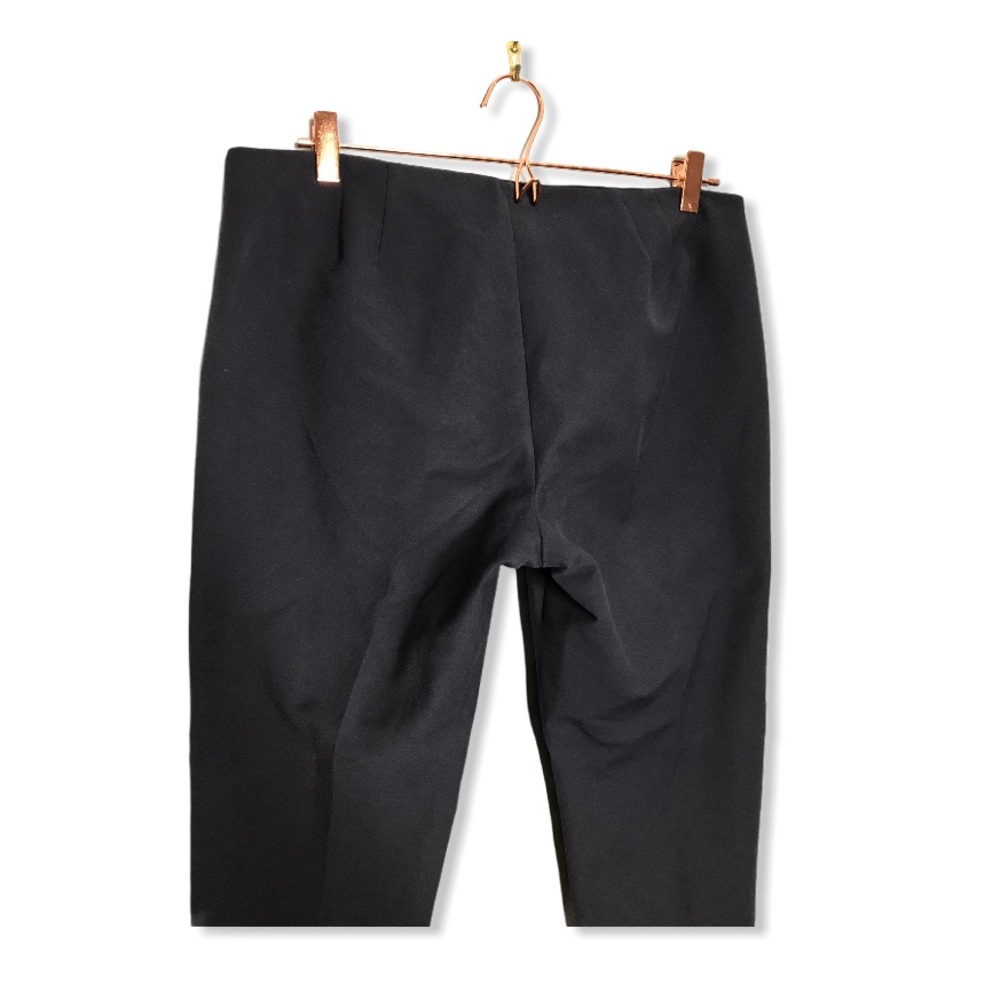 Theory | Navy Blue Belisa Slim Cropped Twill Pants - Picture 8 of 12